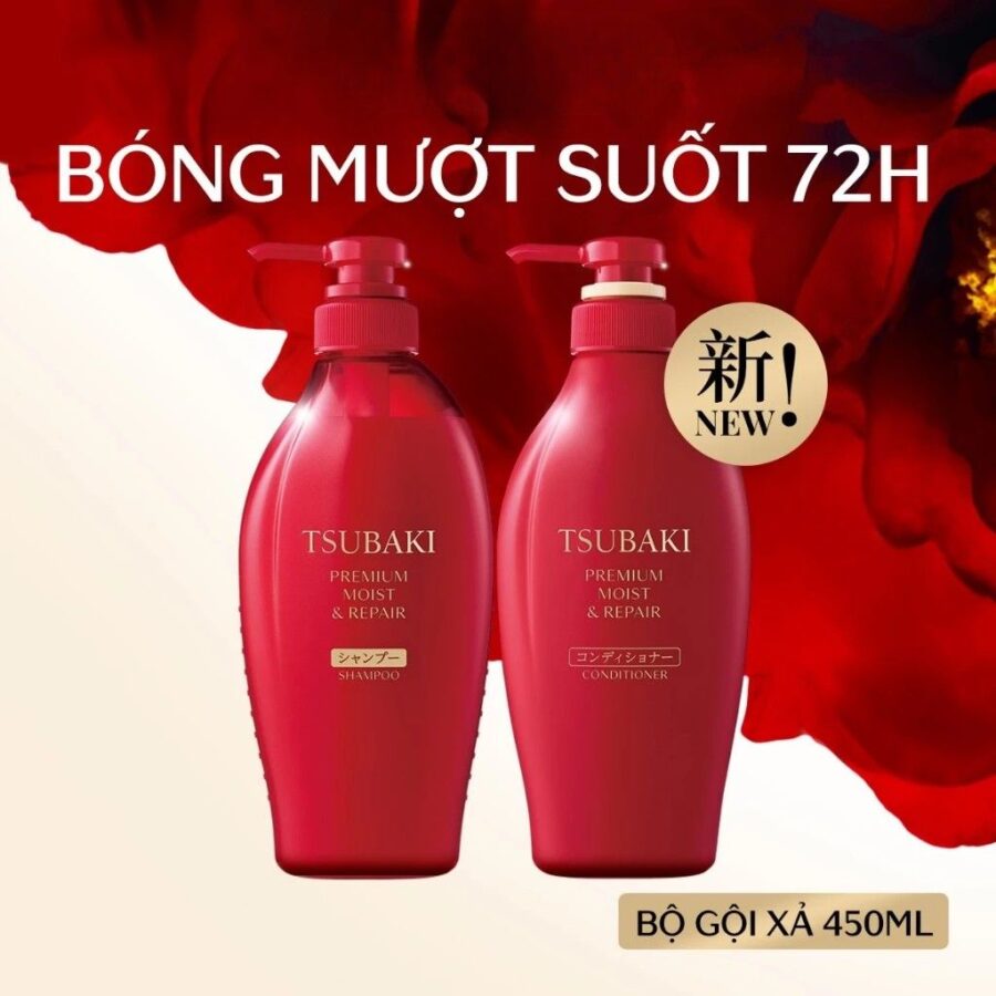 Gội xả Tsubaki cấp ẩm phục hồi