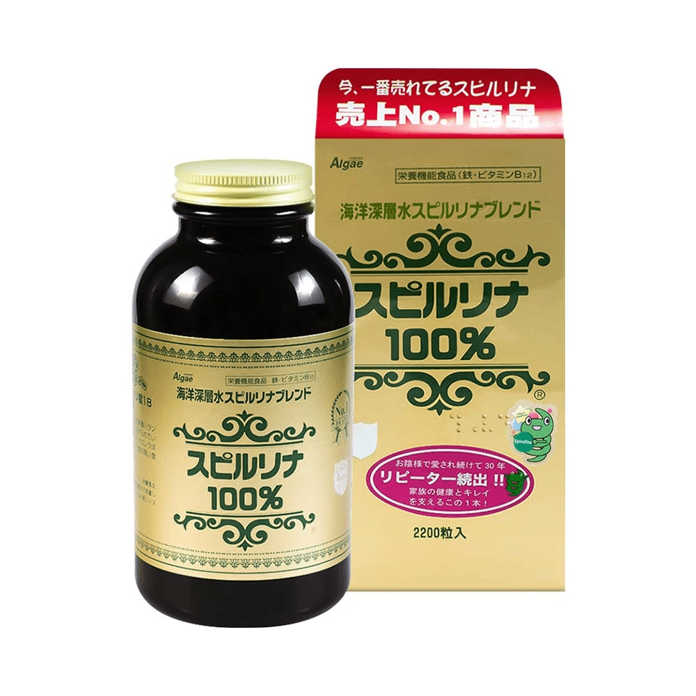 TPBVSK: TẢO ALGAE 100% SPIRULINA NHẬT BẢN 600 VIÊN CHỐNG LÃO HOÁ 1 Viên uống tảo Algae Spirulina Nhật Bản