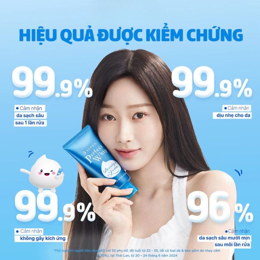 Trang chủ 27 Sữa rửa mặt Senka xanh