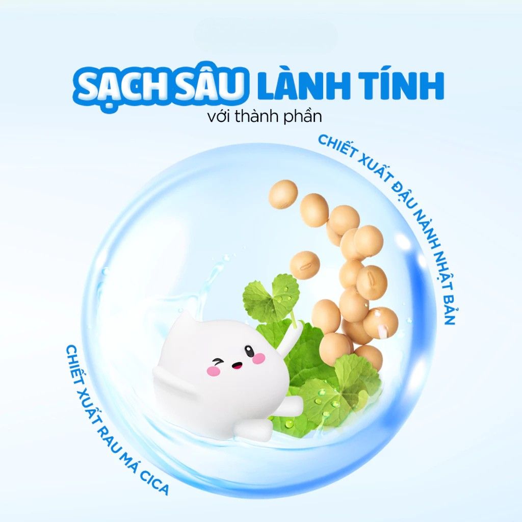 SỬA RỬA MẶT SENKA RAU MÁ SẠCH SÂU LÀNH TÍNH PERFECT WHIP LOW PH CALMING CICA 100G 5 Sữa rửa mặt Senka xanh lá cica