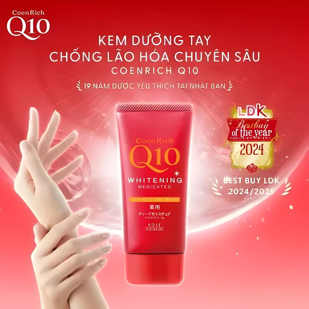 KEM TAY DƯỠNG ẨM SÂU VÀ DƯỠNG TRẮNG COENRICH Q10 2 KEM TAY DƯỠNG ẨM SÂU VÀ DƯỠNG TRẮNG COENRICH Q10