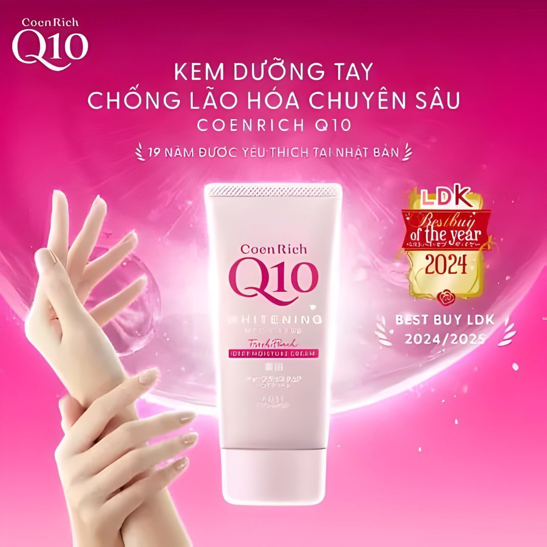 KEM TAY DƯỠNG ẨM SÂU VÀ DƯỠNG TRẮNG COENRICH Q10 2 KEM TAY DƯỠNG ẨM SÂU VÀ DƯỠNG TRẮNG COENRICH Q10 - Ảnh 2