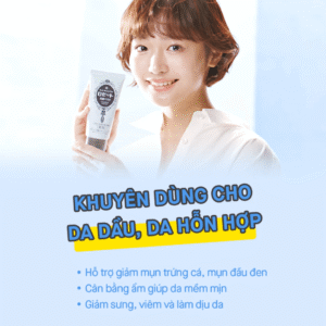 SỮA RỬA MẶT ROSETTE 80G XANH DƯƠNG - DA MỤN
