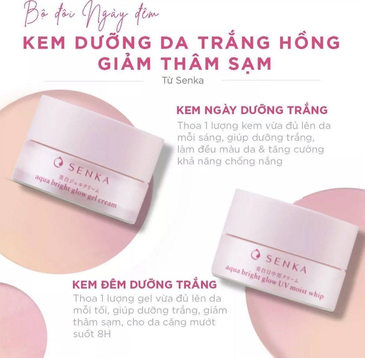 Kem Dưỡng Senka Sáng Da, Mờ Thâm Sạm Ban Đêm 50g