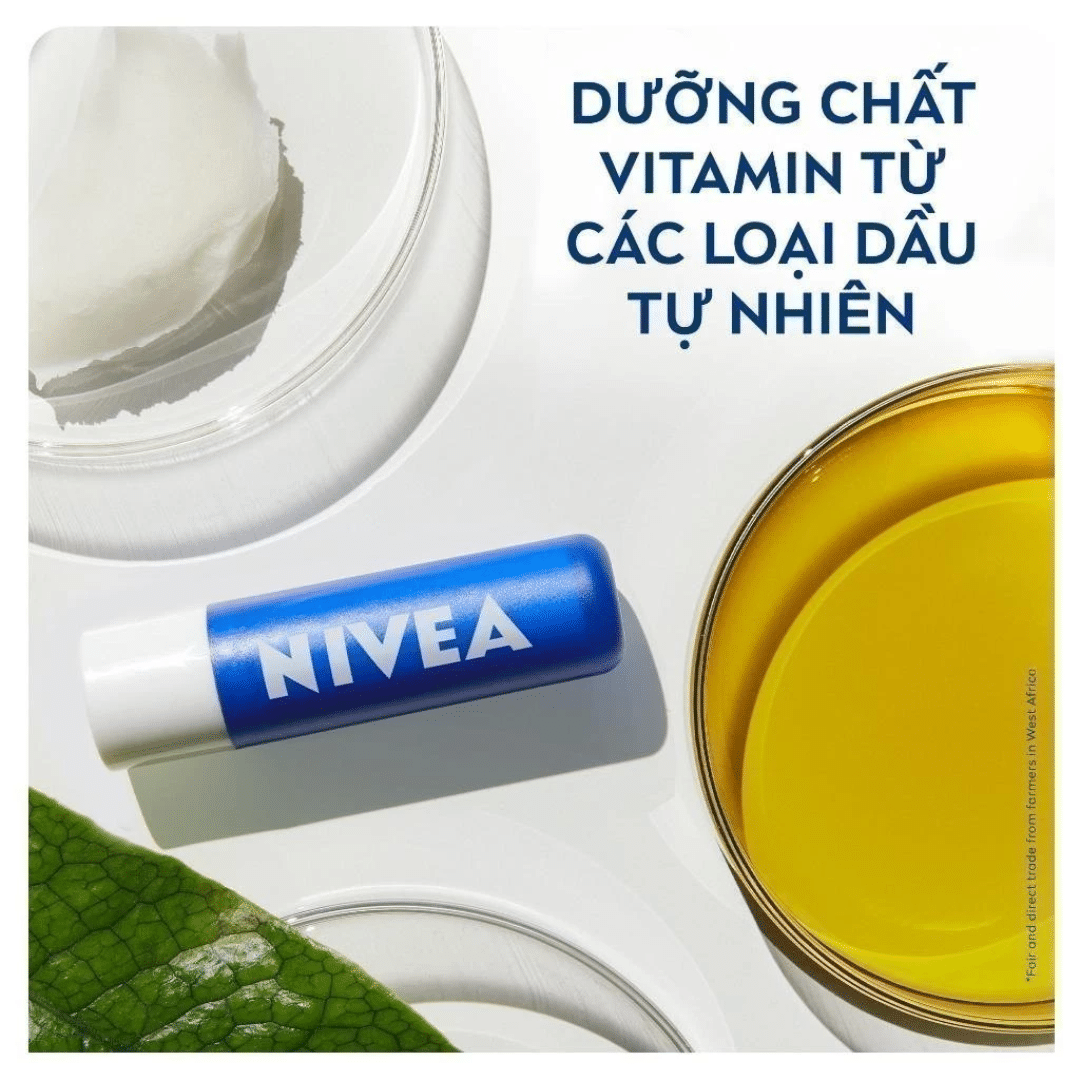 3 loại SON DƯỠNG ẨM NIVEA 4.8G – Dưỡng Ẩm, Mềm Môi, Lên Màu Tự Nhiên 3 3 loại SON DƯỠNG ẨM NIVEA 4.8G – Dưỡng Ẩm, Mềm Môi, Lên Màu Tự Nhiên - Ảnh 3