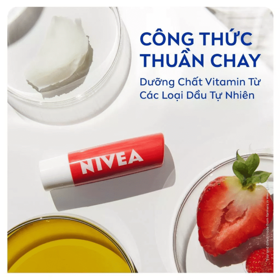 3 loại SON DƯỠNG ẨM NIVEA 4.8G – Dưỡng Ẩm, Mềm Môi, Lên Màu Tự Nhiên 9 191