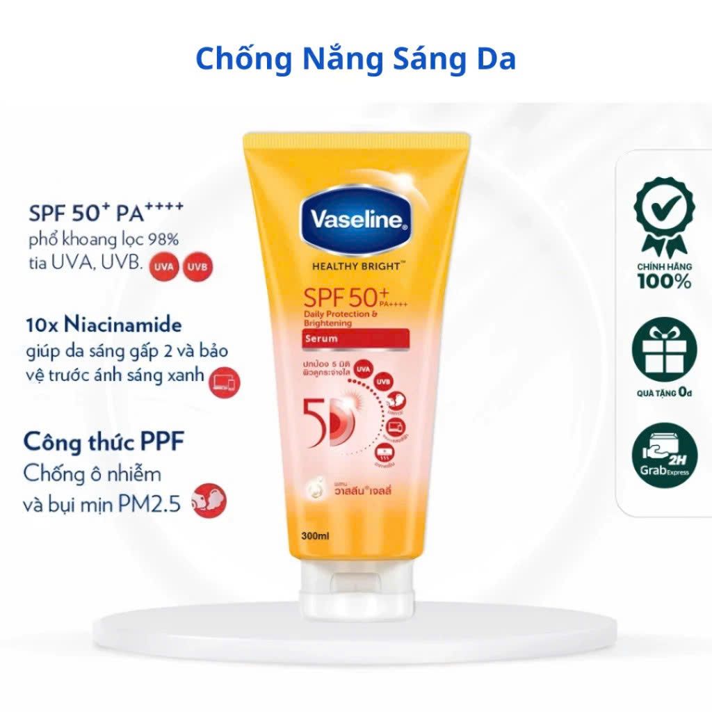 Sữa Dưỡng Thể Vaseline Healthy Bright Đủ Loại, Dưỡng Trắng, Dưỡng Ẩm Ngày Và Đêm Cho Mọi Loại Da 5 Sữa Dưỡng Thể Vaseline Healthy Bright Đủ Loại, Dưỡng Trắng, Dưỡng Ẩm Ngày Và Đêm Cho Mọi Loại Da - Ảnh 5